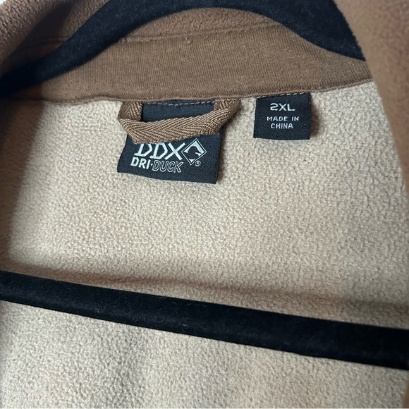 DDX DriDuck Brown Lightweight Shirt Jacket with Collar Size XXL - Picture 4 of 6